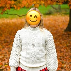 Janie and Jack girls cable knit sweater.